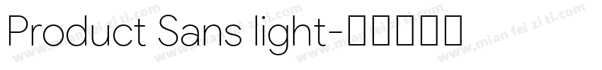 Product Sans light字体转换